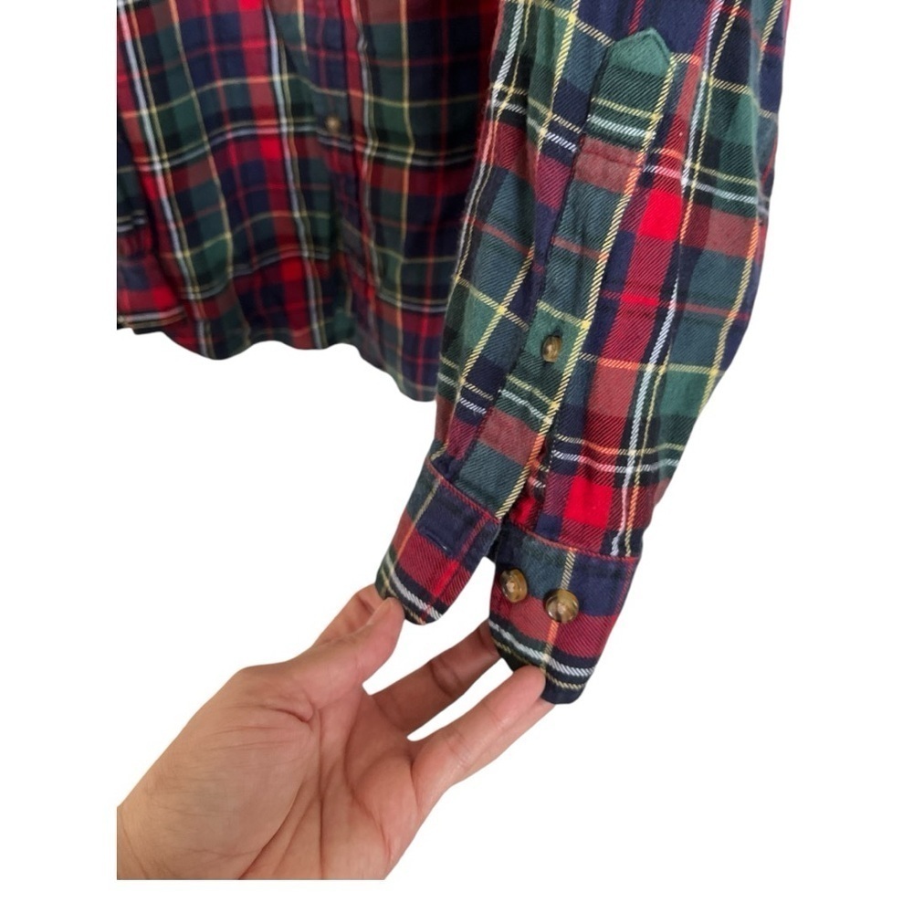 Brooks Brothers 100% cotton flannel button down size L EUC B-8 - Picture 3 of 6